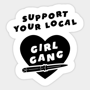 Girl Gang Black Sticker